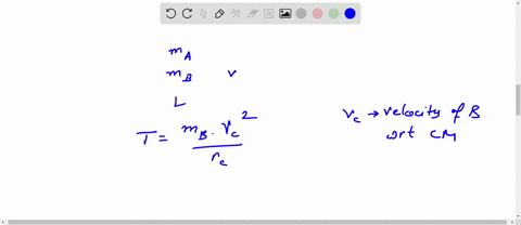 two-balls-a-and-b-with-masses-ma-and-mb-are-connected-by-a-taut-massless-string-and-are-moving-along-a-horizontal-frictionless-plane-the-distance-between-the-centers-of-the-two-balls-is-l-at-09444
