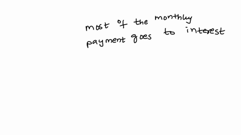 in-the-early-years-of-a-30-year-mortgage-loan-which-of-the-following-is-true-most-of-the-monthly-payment-goes-to-interest-most-of-the-monthly-payment-goes-to-the-principal-equal-amounts-of-the-monthly