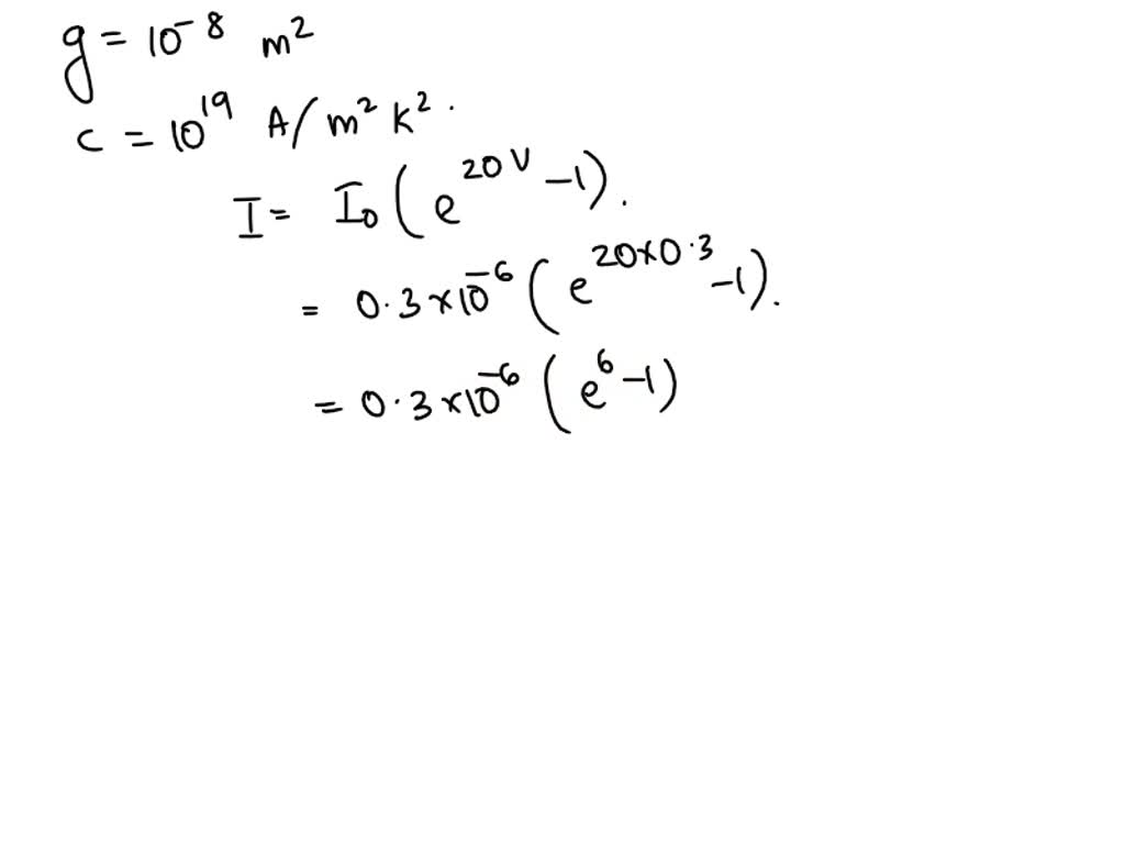 SOLVED Calculate the room temperature saturation current and the