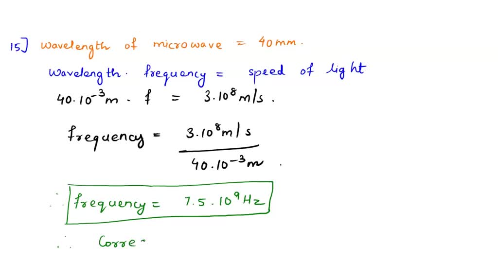 SOLVED: Question 25 (1 point) The wavelength of a certain portion of ...