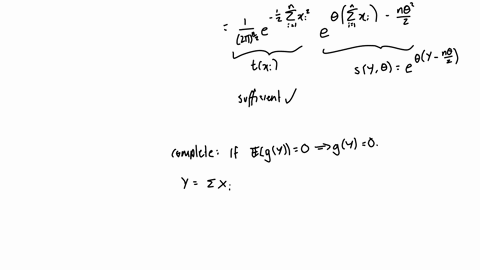 2-mathbf2-4-let-x_1-cdots-x_n-be-iid-with-pdf-fx-thetafrac1sqrt2-pi-e-frac12x-theta2-quad-x-in-infty-infty-a-show-that-ysum_i1n-x_i-is-sufficient-and-complete-for-theta-b-find-the-umvue-of-theta2-2