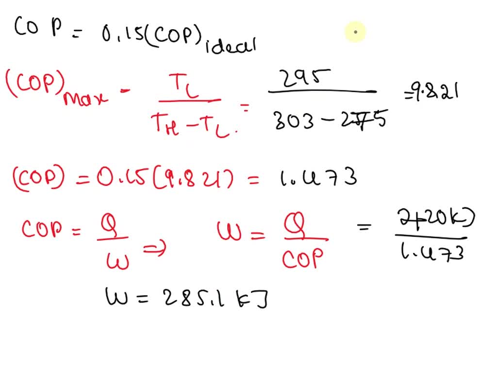 A refrigerator is to maintain eatables kept inside at 9°C. If t