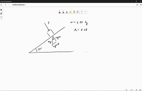 the-figure-below-shows-a-crate-with-a-mass-of-m-295-kg-on-a-surface-inclined-at-an-angle-of-350-the-coefficient-of-static-friction-between-the-crate-and-the-surface-is-0280-find-the-minimum-27424