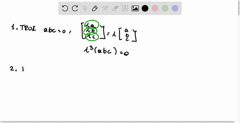 determine-if-the-subset-of-r3-consisting-of-vectors-of-the-form-where-abc-0-is-a-subspace_-select-true-or-false-for-each-statement-1-this-set-is-closed-under-scalar-multiplications-2-this-se-88457