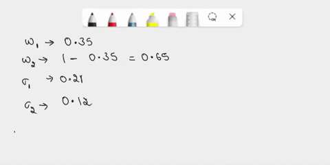 a-portfolio-is-composed-of-two-stocks-a-and-b-stock-a-has-a-standard-deviation-of-return-of-21-while-stock-b-has-a-standard-deviation-of-return-of-12-the-correlation-coefficient-between-the-07523