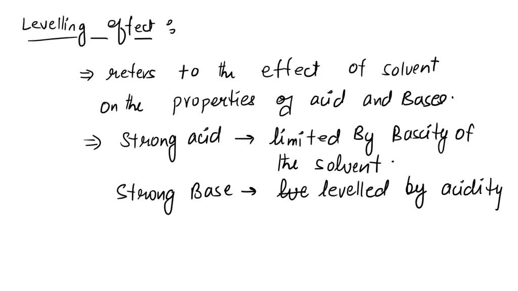 SOLVED Both water and ammonia exhibit a leveling effect in Brønsted