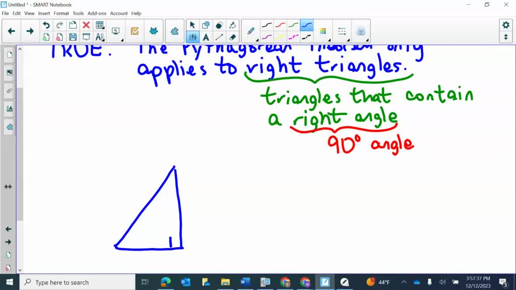 SOLVED The Pythagorean Theorem Only Applies To Triangles If They solved-the-pythagorean-theorem-only-applies-to-triangles-if-they