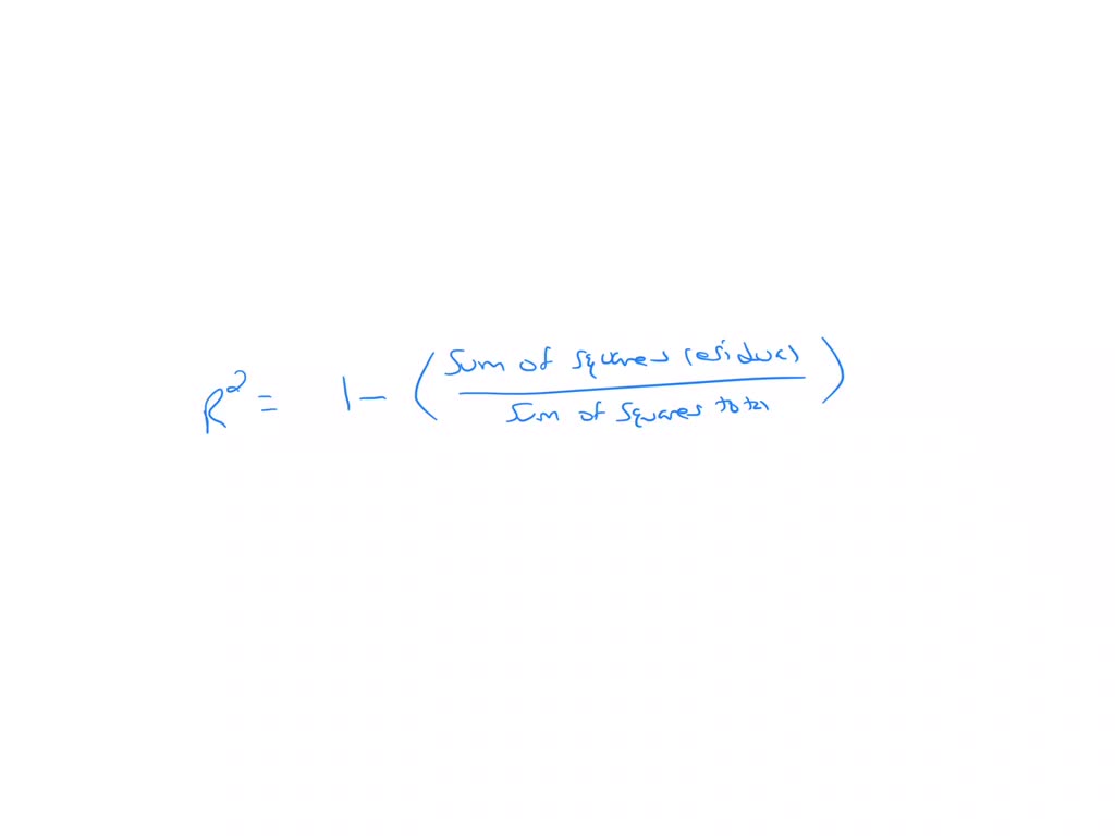 Solved if the sum of squares regression is 100 and the sum of squares