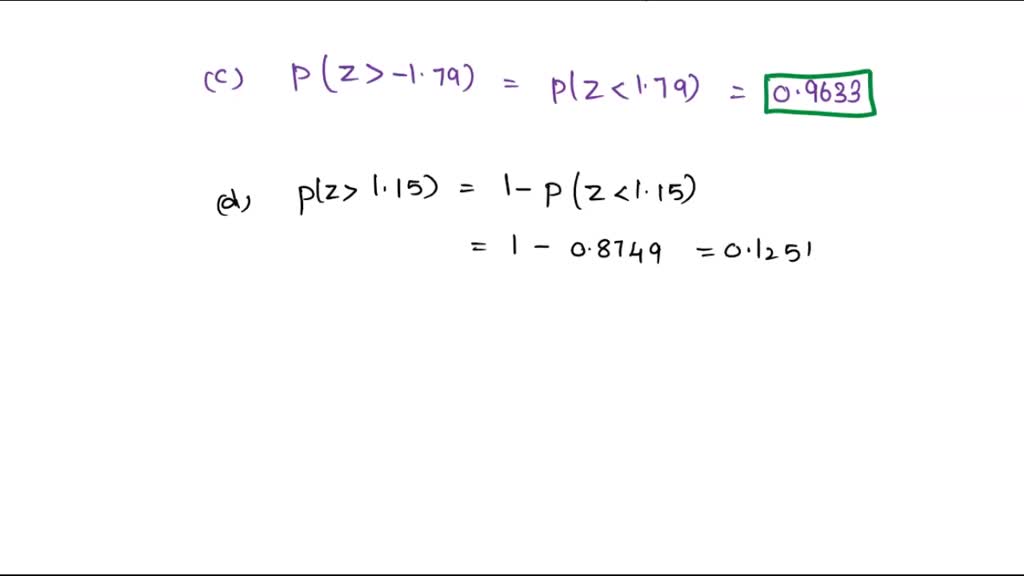 SOLVED: Compute the area under the standard normal curve. Round your ...