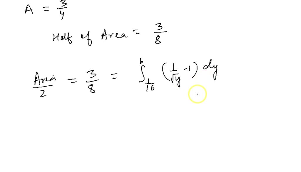 Find A Number B Such That The Line Y=b Bisects The Area Under The Graph ...