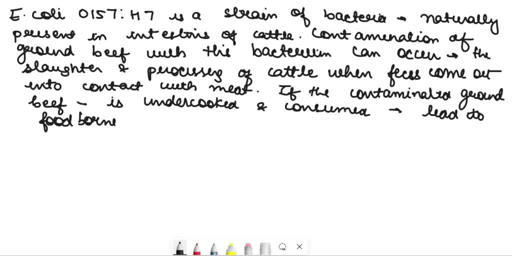 SOLVED The FDA has identified 4 bacteria that cause foodborne illness