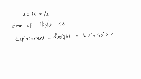a-stone-is-thrown-from-the-top-of-a-tower-at-an-angle-of-30-up-with-the-horizontal-with-a-velocityof-16-ms-after-4-seconds-of-flight-it-strikes-the-ground-calculate-the-height-of-the-tower-f-49522