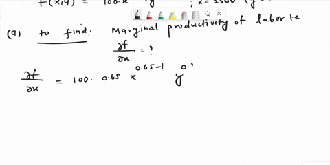 consider-the-cobb-douglas-production-function-fx-y-100x065y035-when-x-2500-and-y-500-find-the-following-round-your-answers-to-two-decimal-places-a-the-marginal-productivity-of-labor-fx-b-the-54553