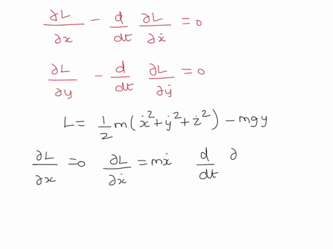 consider-a-projectile-in-3d-subject-only-to-gravity-no-air-resistance-in-terms-of-its-cartesian-coordinatesx-y-z-where-z-is-measured-vertically-write-the-lagrangian-and-solve-the-euler-lagra-78323
