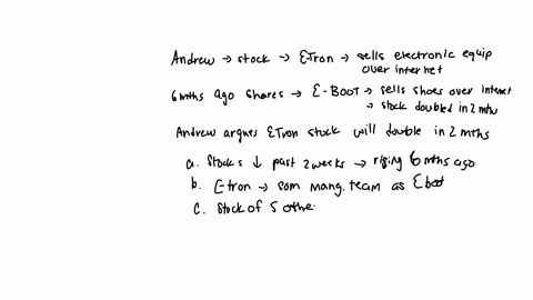 andrew-is-thinking-about-buying-stock-in-e-tron-a-new-company-that-sells-electronic-equipment-over-the-internet-six-months-ago-he-bought-shares-in-e-boot-a-new-company-that-sells-shoes-over-35335