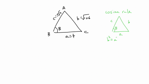 question-15-in-abc-with-angles-a-b-and-c-sides-a-b-and-c-opposite-the-respective-angles-a-4-b-106-and-c-52-using-the-law-of-cosines-the-measure-of-angle-b-in-radians-is-found-to-be-1-4-2-23-3-34-4-25