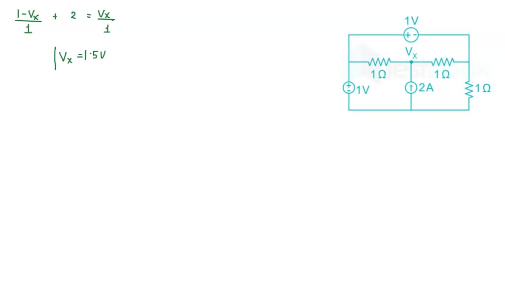 SOLVED a) For the given circuit in figure 1 , find the power delivered