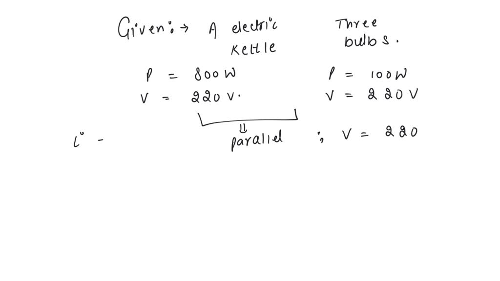 SOLVED b) What would be the rating of the fuse for an electric kettle