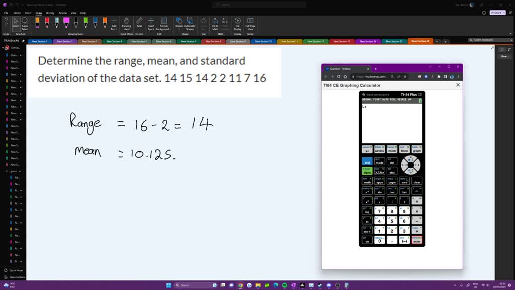 SOLVED Find the mean, min, Q1, Q2, Q3, max, range, and interquartile