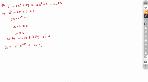 question-4-the-form-of-particular-solution-y-6y-9y-6x22-12-ex-oa-ypa-x2-b-x-c-e-eax-byp-a-x2-b-x-e-x-e3x-ypa-x2-8x-c-ex2-e3x-dyp-ax2-b-exe-85923