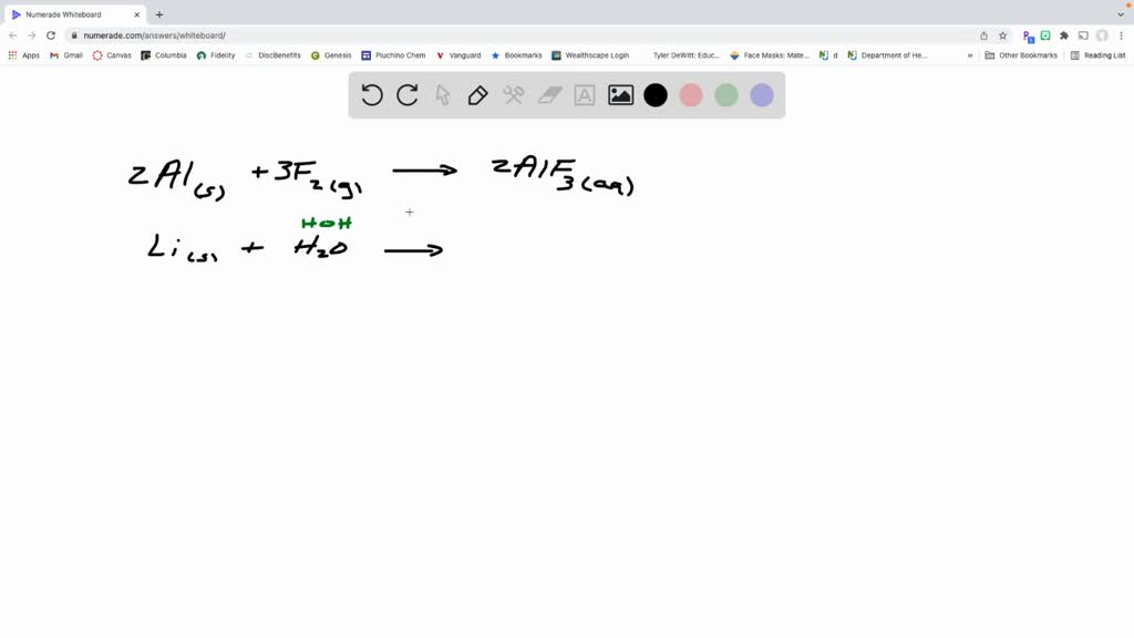 SOLVED Part A Write a balanced chemical equation for the reaction
