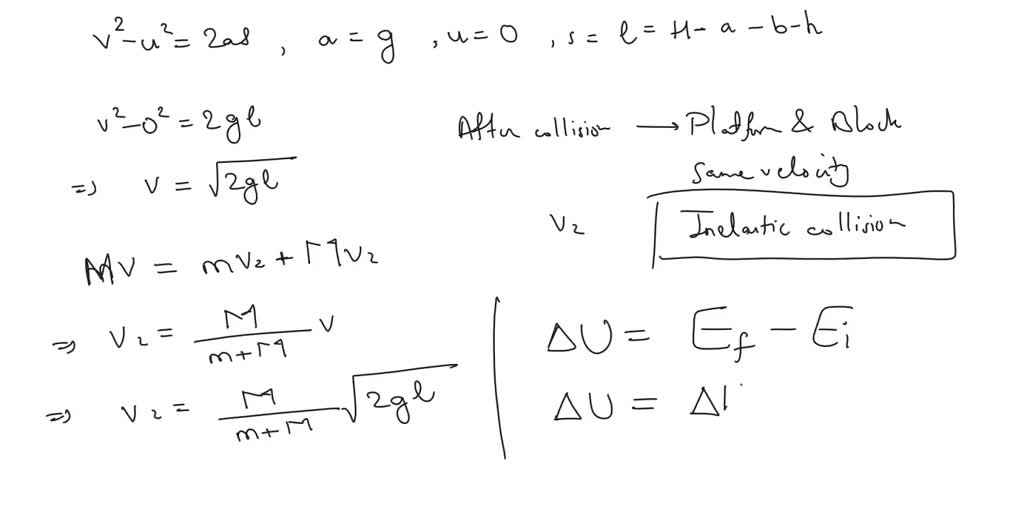 SOLVED: Text: Problem 2 - Falling Mass on two-spring system (Adapted from  Cravalho Smith) Consider the mechanical system shown in the figure. A mass  M is suspended from a string in a