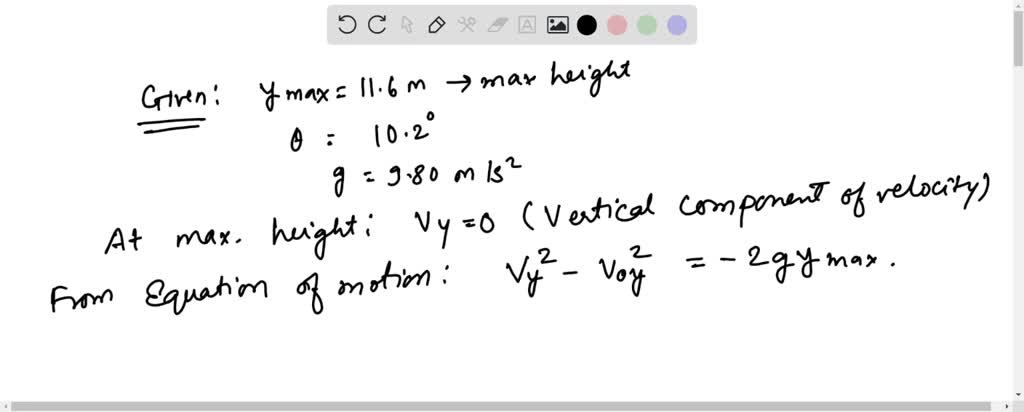 SOLVED: The highest barrier that a projectile can clear is 11.6 m, when ...