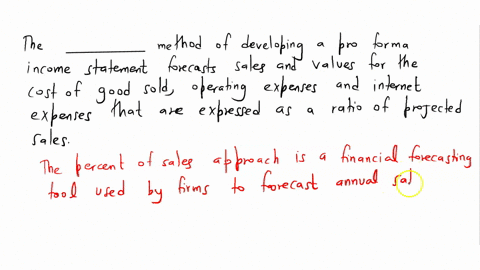 the-________-method-of-developing-a-pro-forma-income-statement-forecasts-sales-and-values-for-the-cost-of-goods-sold-operating-expenses-and-interest-expense-that-are-expressed-as-a-ratio-of-22747