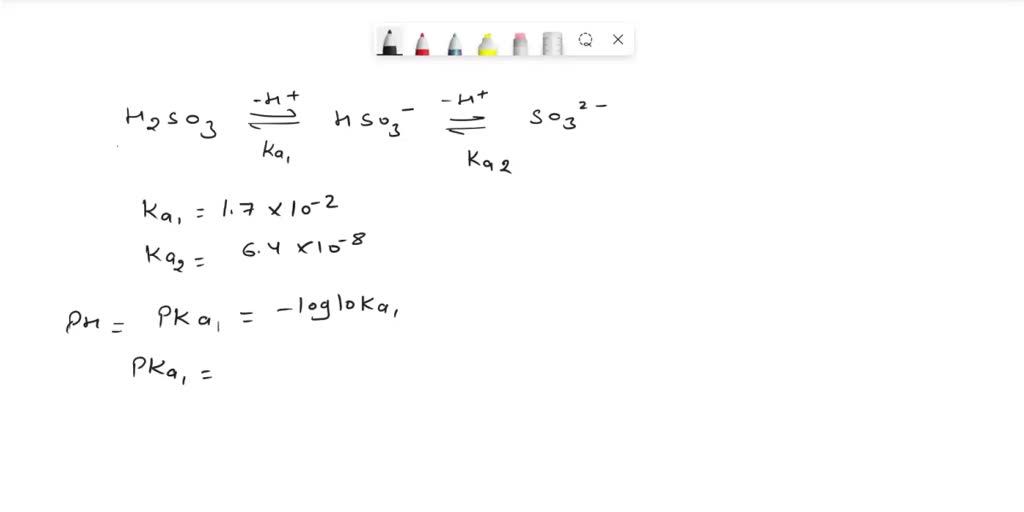 ka value of h2so3