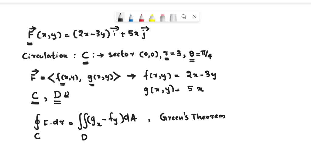 SOLVED: Suppose Flx,y) = (2x   3y)i + Sxj And C Is The Counter