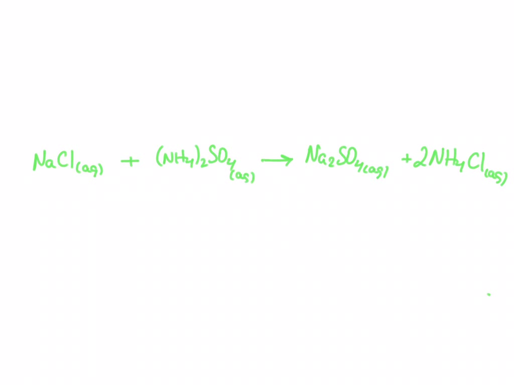 SOLVED: Predict what will occur when aqueous solutions of sodium ...