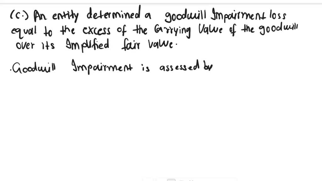 Implied Fair Value Of Goodwill