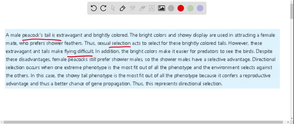 solved-describe-the-competing-selective-forces-acting-on-peacock-tails-together-do-these