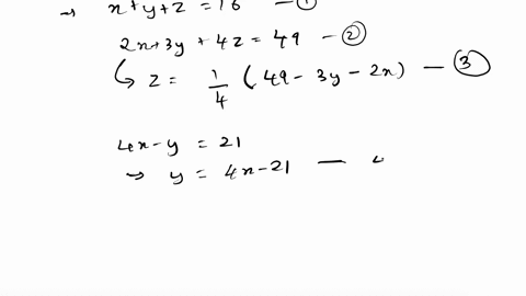 the-sum-of-three-numbers-is-16-the-sum-of-twice-the-first-number-3-times-the-second-number-and-4-times-the-third-number-is-49-the-difference-between-4-times-the-first-number-and-the-second-n-03946