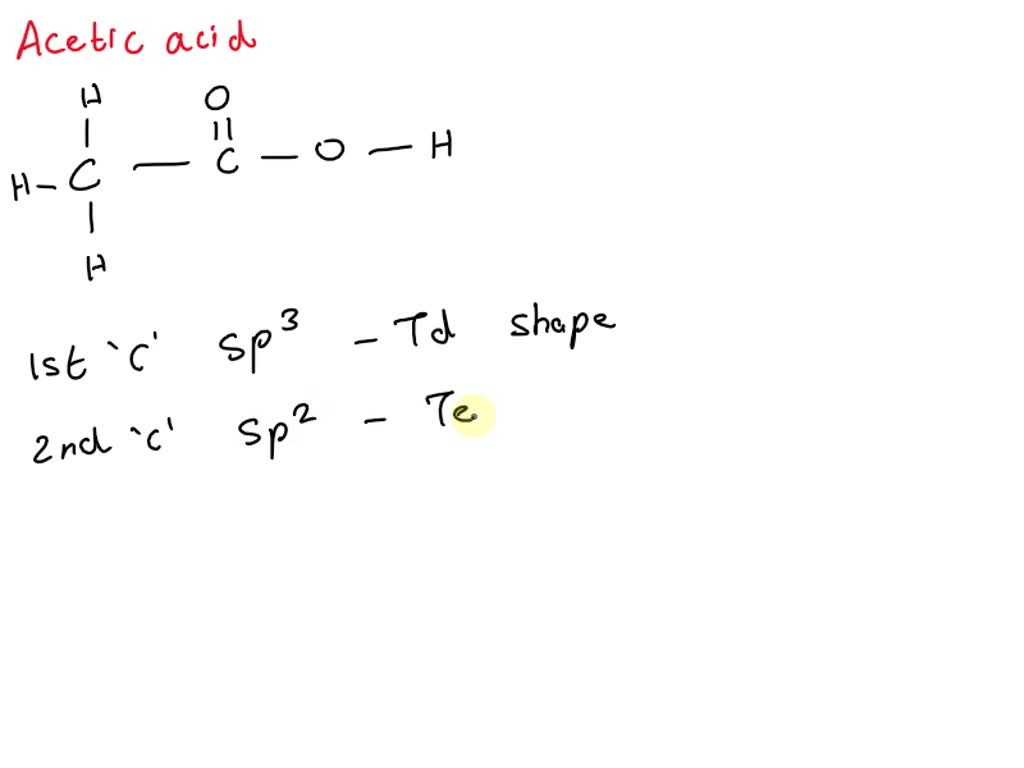 SOLVED The compound acetic acid has the following formula CH3COOH