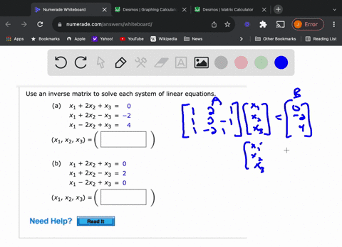 use-an-inverse-matrix-to-solve-each-system-of-linear-equations-a-x1-2x2-x3-0-x1-2x2-x3-2-x1-2xz-x3-4-x1-x2-x3-b-x1-2x2-x3-0-x1-2x2-x3-2-x1-2x2-x3-0-x1-x2-x3-need-help-read-it-84236