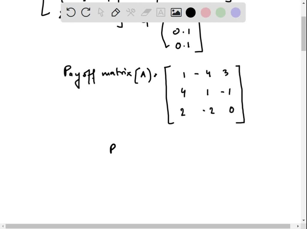 VIDEO solution: Find the optimal strategies,P and Q.for the row and ...