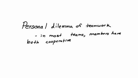 describe-the-personal-dilemma-of-teamwork