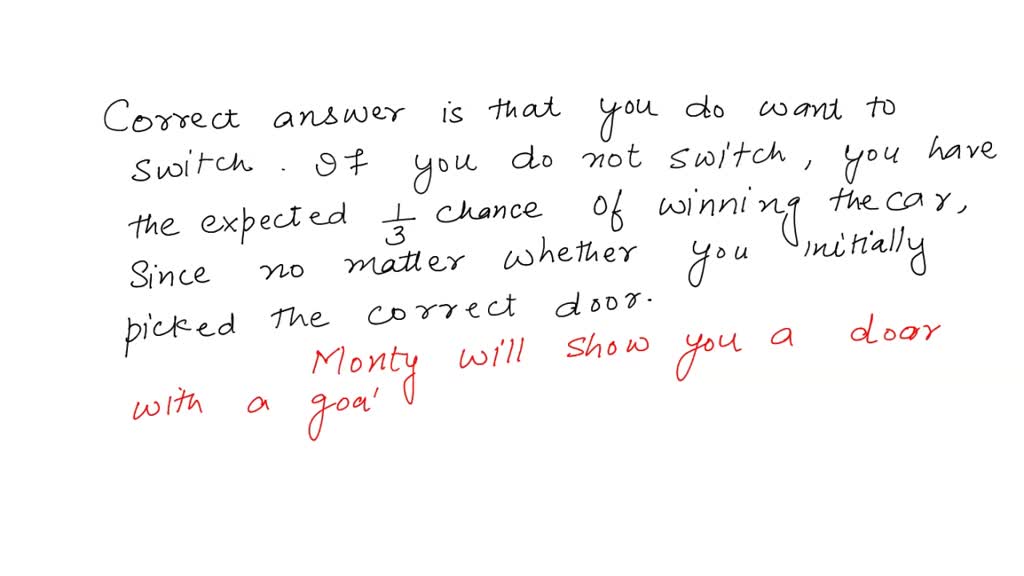 SOLVED: The Monty Hall Problem Was First Featured On The Classic Game ...
