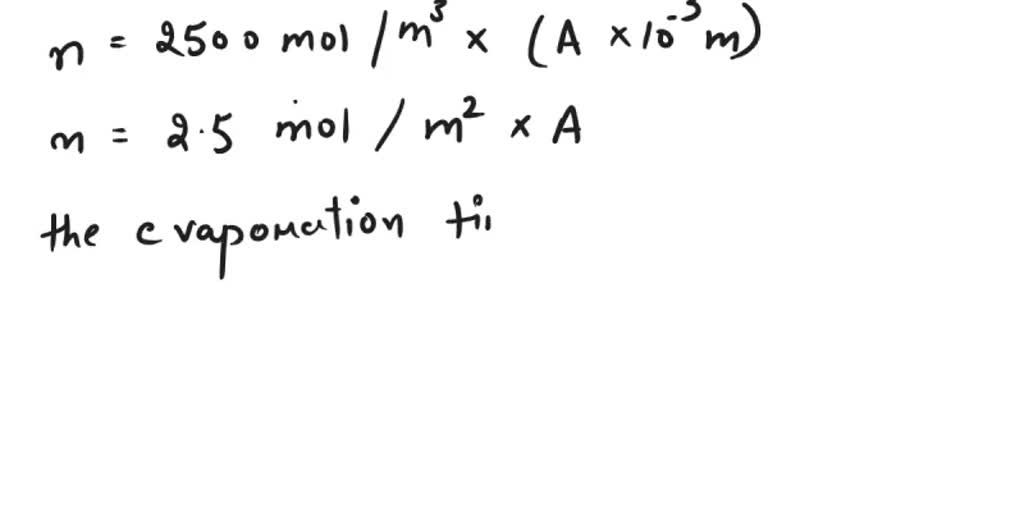 SOLVED Evaporation rates of hydrocarbon liquids from horizontal