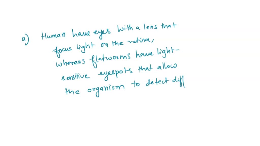 SOLVED: Hypothesis that organs for vision evolved independently across