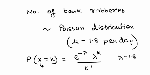 1the number of bank robberies that occur in a large north...