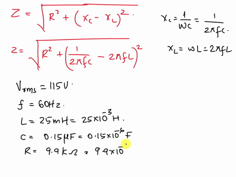 find-the-rms-voltage-across-each-element-in-an-rlc-circuit-with-r-99komega-c-015muf-and-l-25mh-the-generator-supplies-an-rms-voltage-of-115-v-at-a-frequency-of-600-hz