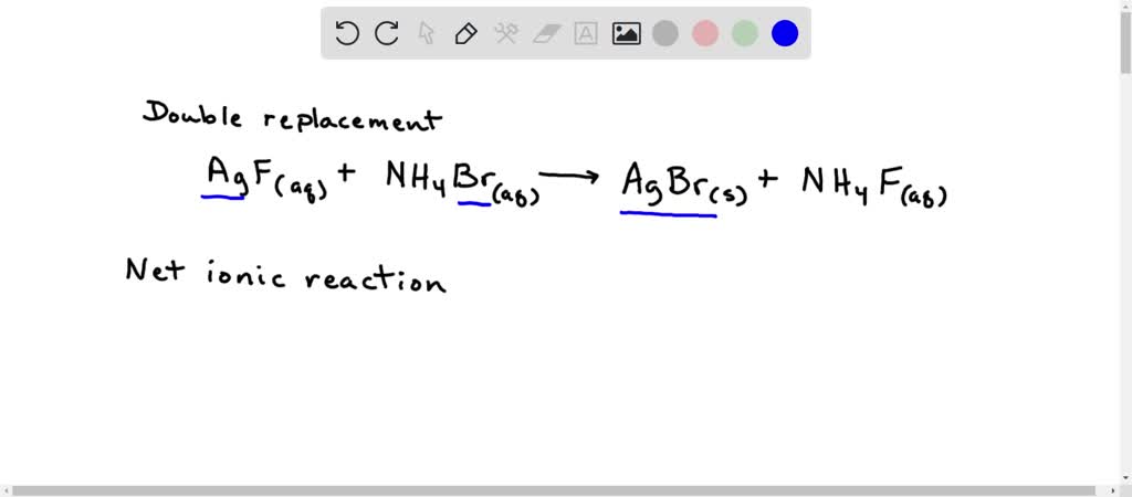 SOLVED: The following chemical reaction takes place in aqueous solution ...