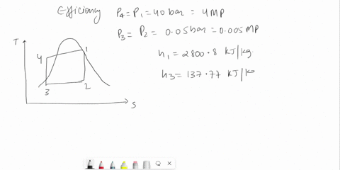 works-in-between-40-bar-and-005-bar-ifthe-steam-supplied-to-the-steam-10-a-steam-power-plant-turbine-is-dry-ad-saturated-ad-the-cycle-of-operation-i5-rankine-calculate-a-cycle-thermal-effici-40532