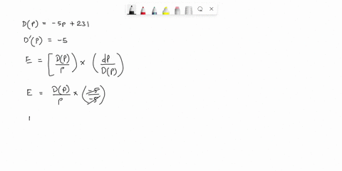 question-suppose-the-demand-for-a-product-is-given-by-dp-5p-231_-a-calculate-the-elasticity-of-demand-at-a-price-of-s25_-elasticity-round-to-three-decimal-places-b-at-what-price-do-you-have-89527