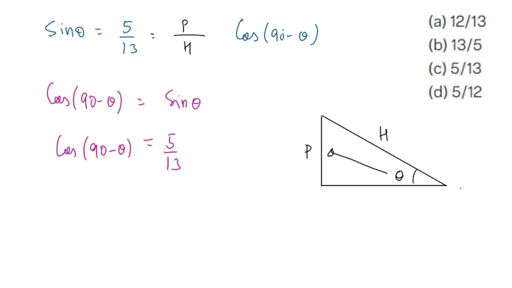 SOLVED In A Certain Triangle Sin 5 13 For An Acute Angle Which solved-in-a-certain-triangle-sin-5-13-for-an-acute-angle-which