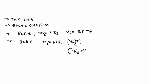 two-balls-collide-in-a-perfectly-elastic-collision-ball-1-has-mass-40-kg-and-is-initially-travelling-at-a-velocity-of-55-ms-right-it-collides-head-on-with-stationary-ball-2-with-mass-60-kg-d-69693