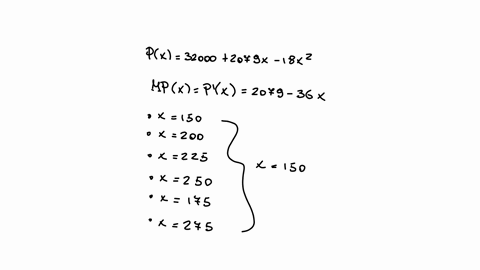 the-profit-p-in-dollars-from-selling-x-units-of-a-product-is-given-by-the-function-below-p-32000-2079-x-1-8x2-150-x-275-find-the-marginal-profit-for-each-of-the-following-sales-round-your-an-09942