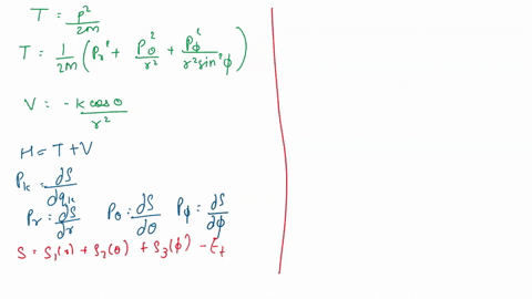3-a-particle-of-mass-m-moves-in-a-force-field-whose-potential-in-spherical-coordinates-is-v-k-cos-0r2-write-the-hamilton-jacobi-equation-describing-its-motion-a-find-a-complete-solution-of-t-77684